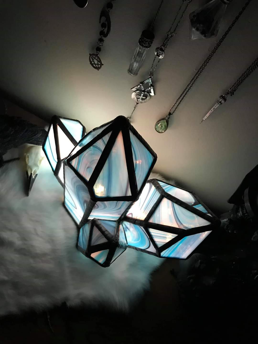 Crystal Cluster Lamp