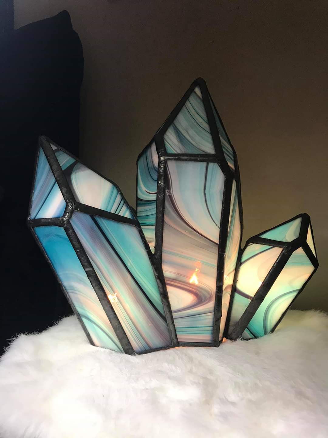 Crystal Cluster Lamp