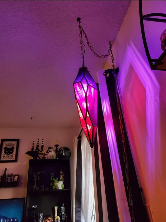 Dark Crystal Swag Lamp