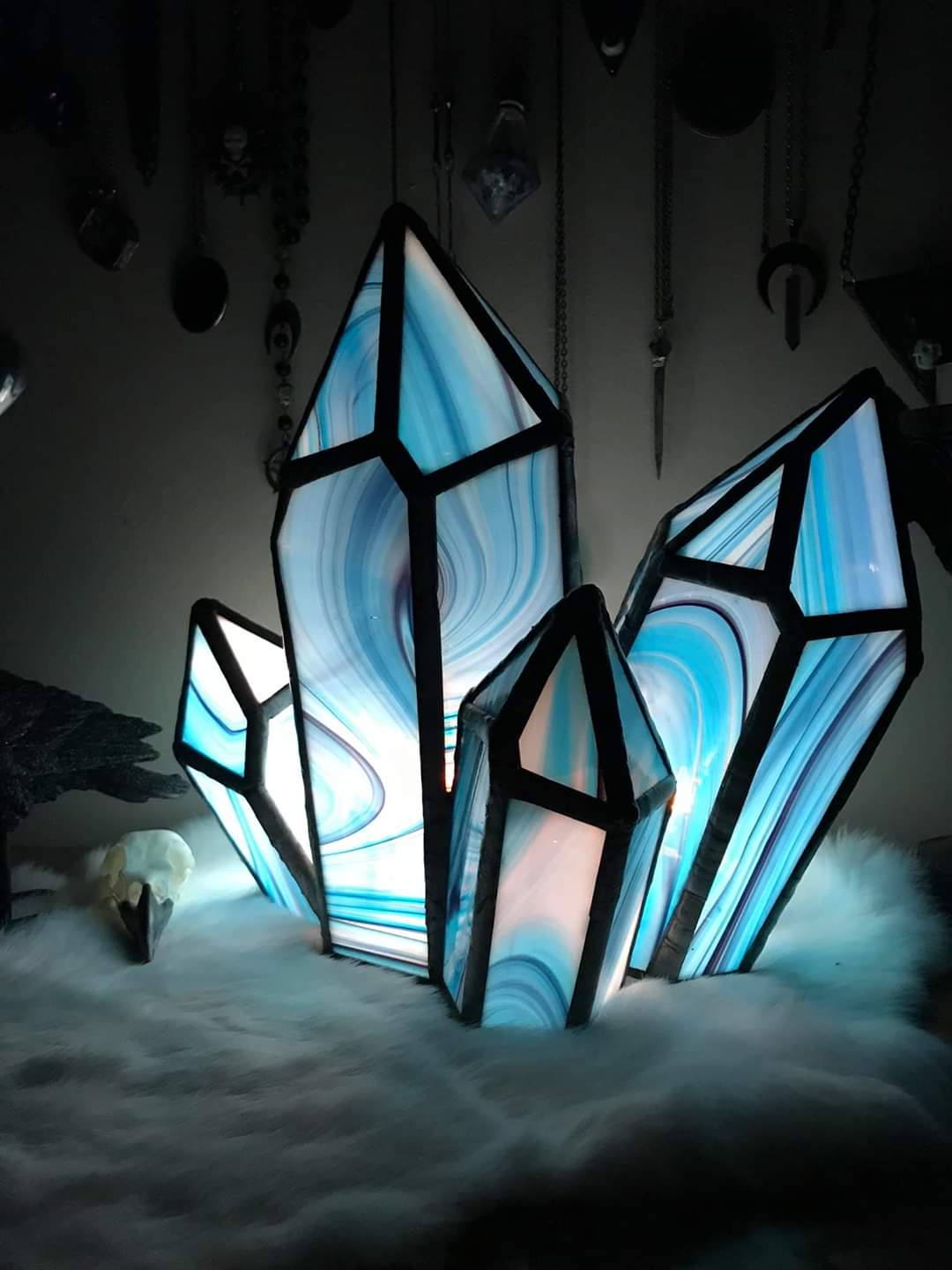 Crystal Cluster Lamp