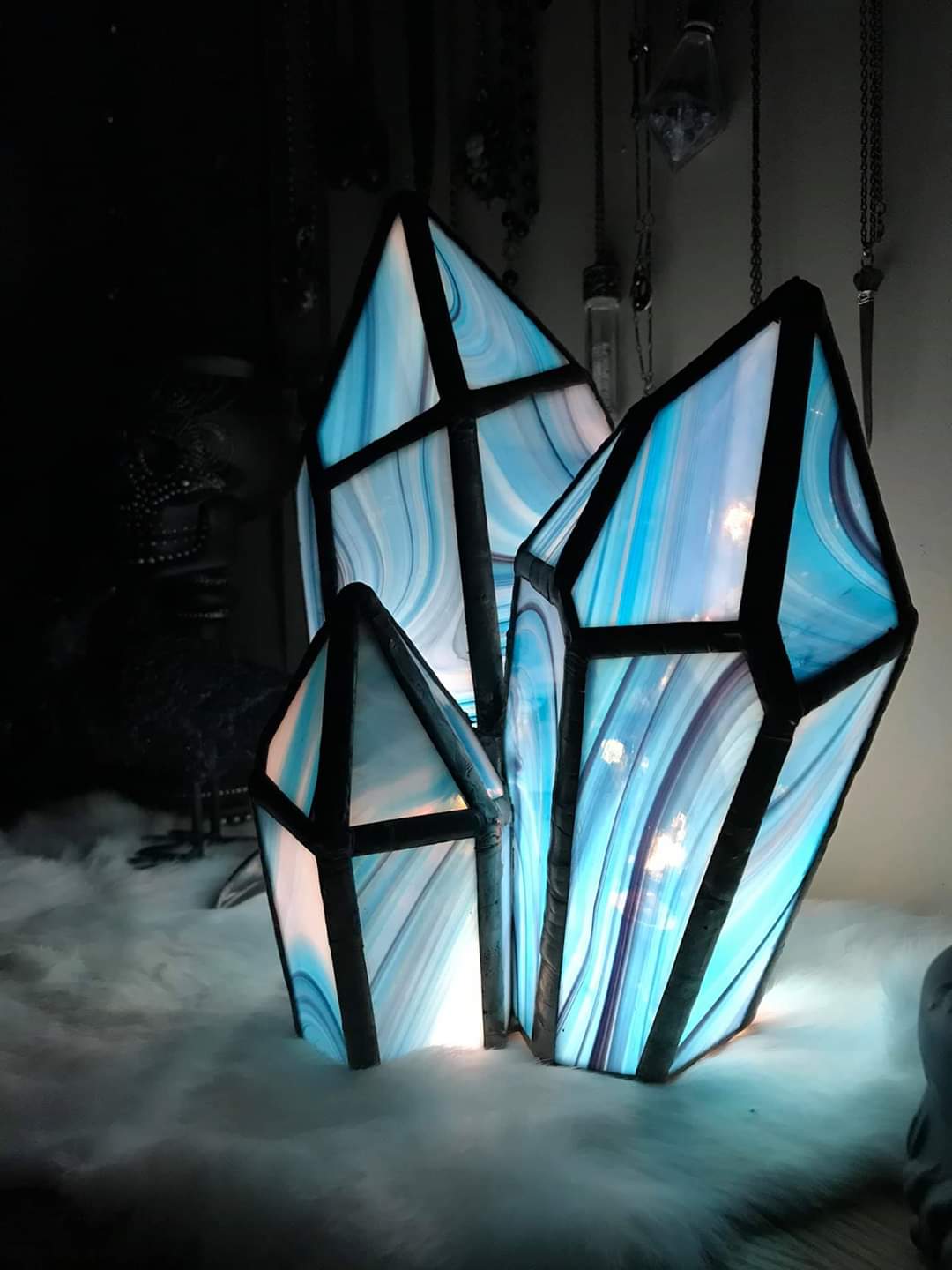 Crystal Cluster Lamp