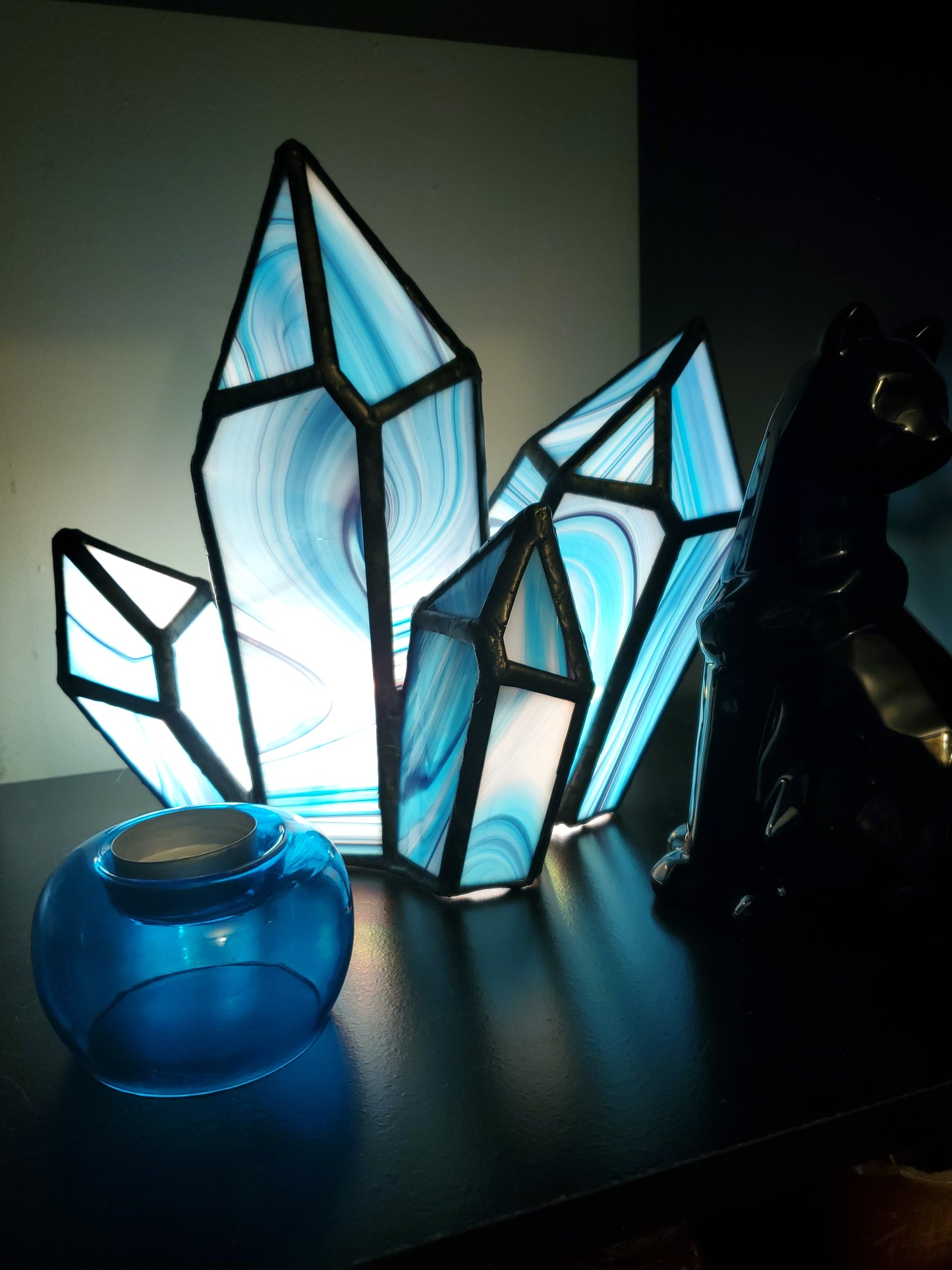 Crystal Cluster Lamp