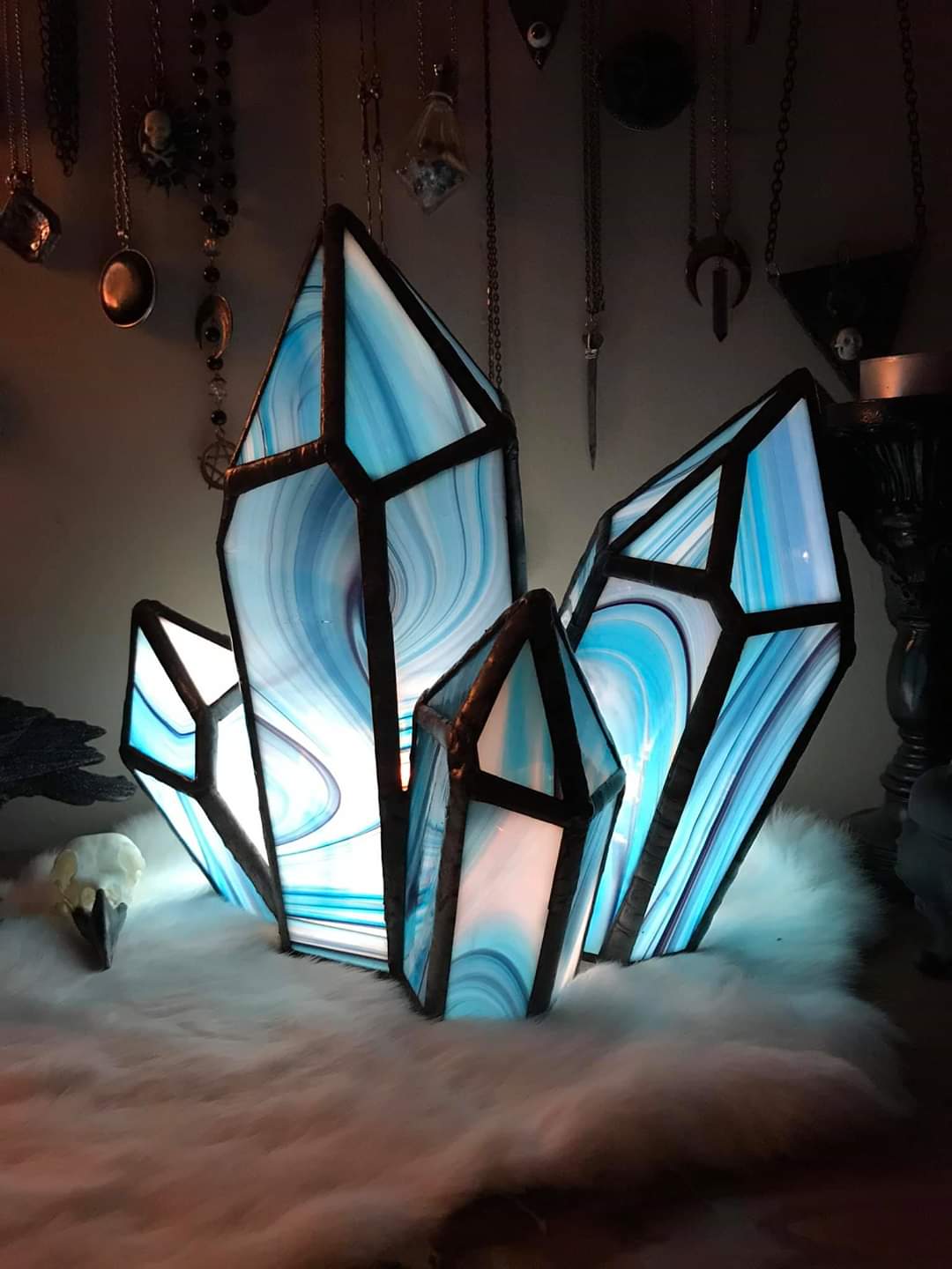 Crystal Cluster Lamp