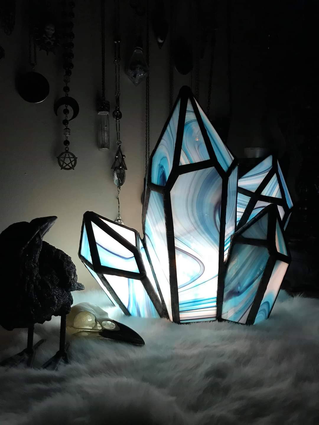 Crystal Cluster Lamp