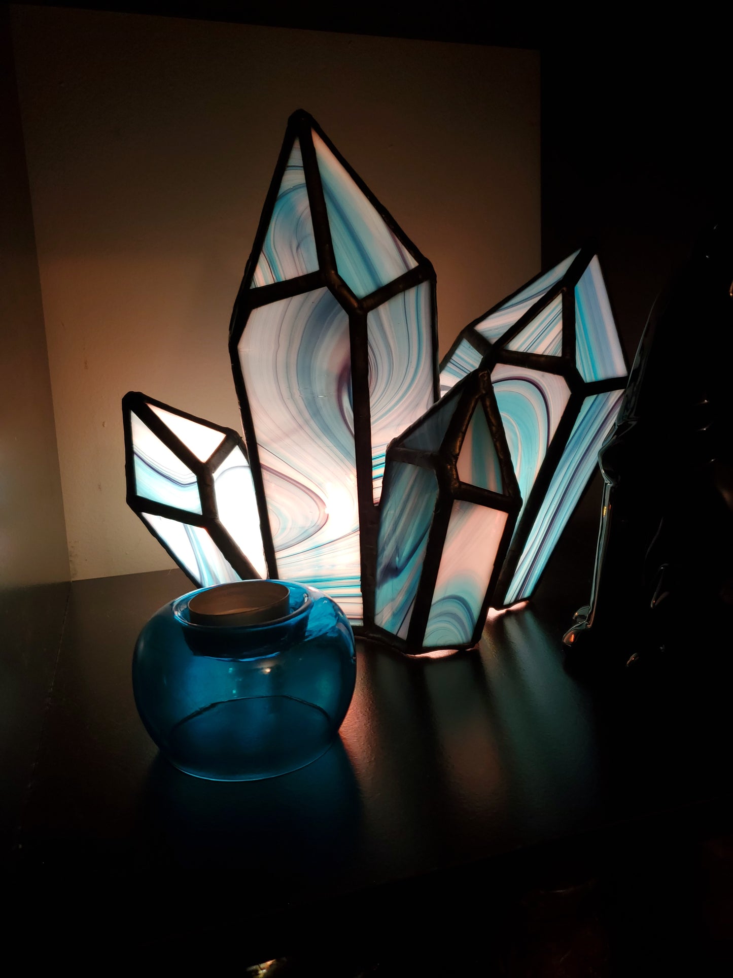 Crystal Cluster Lamp