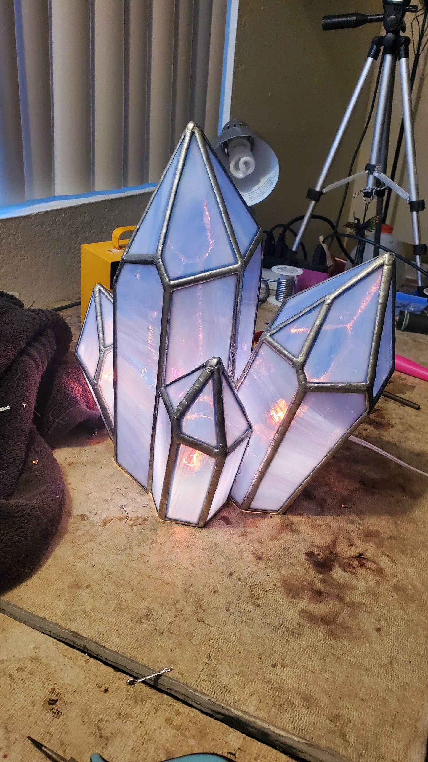 Crystal Cluster Lamp