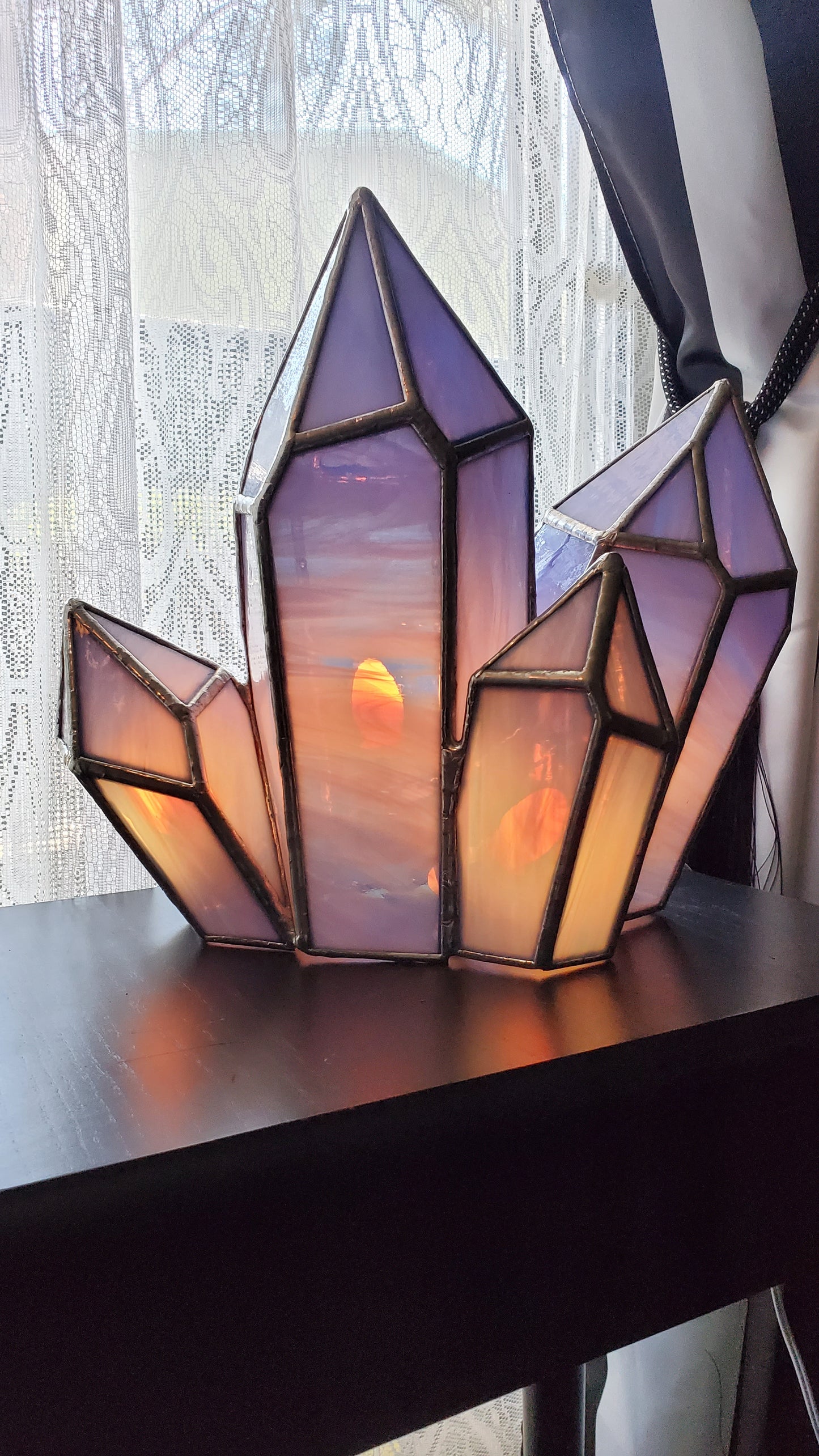 Crystal Cluster Lamp