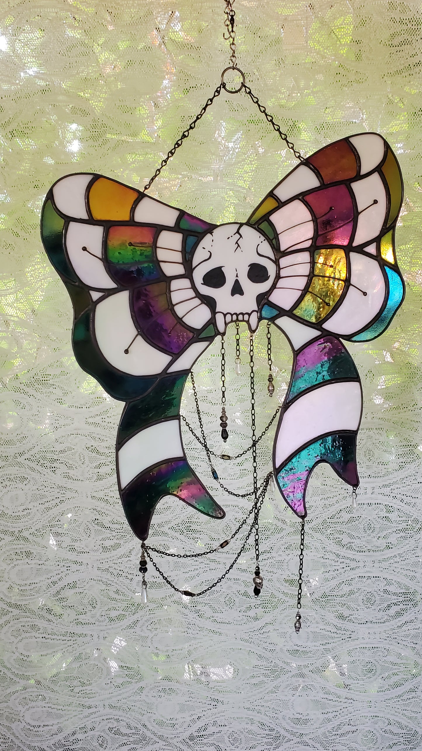 Goth{mas} Present Bow Sun Catcher