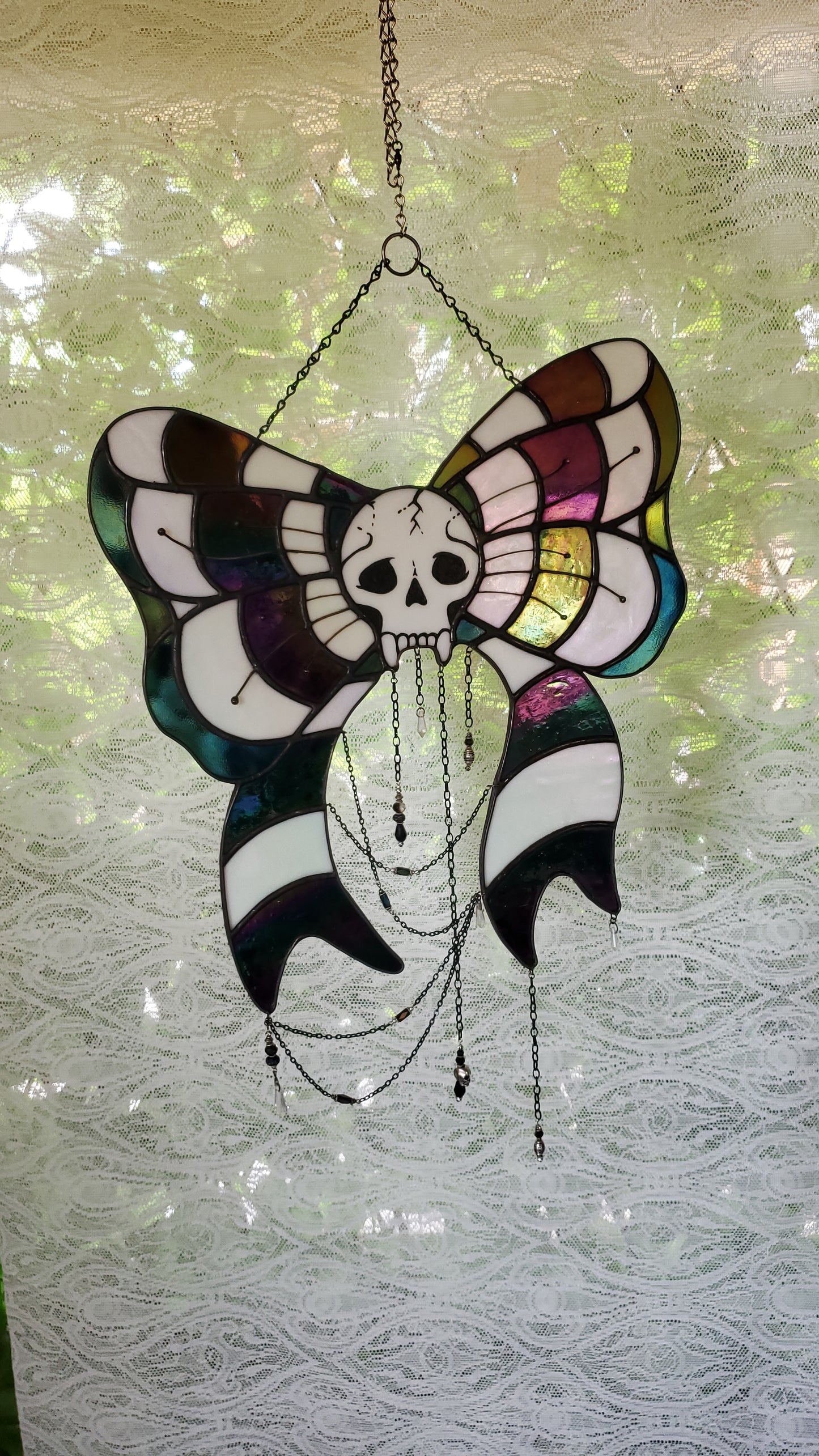 Goth{mas} Present Bow Sun Catcher