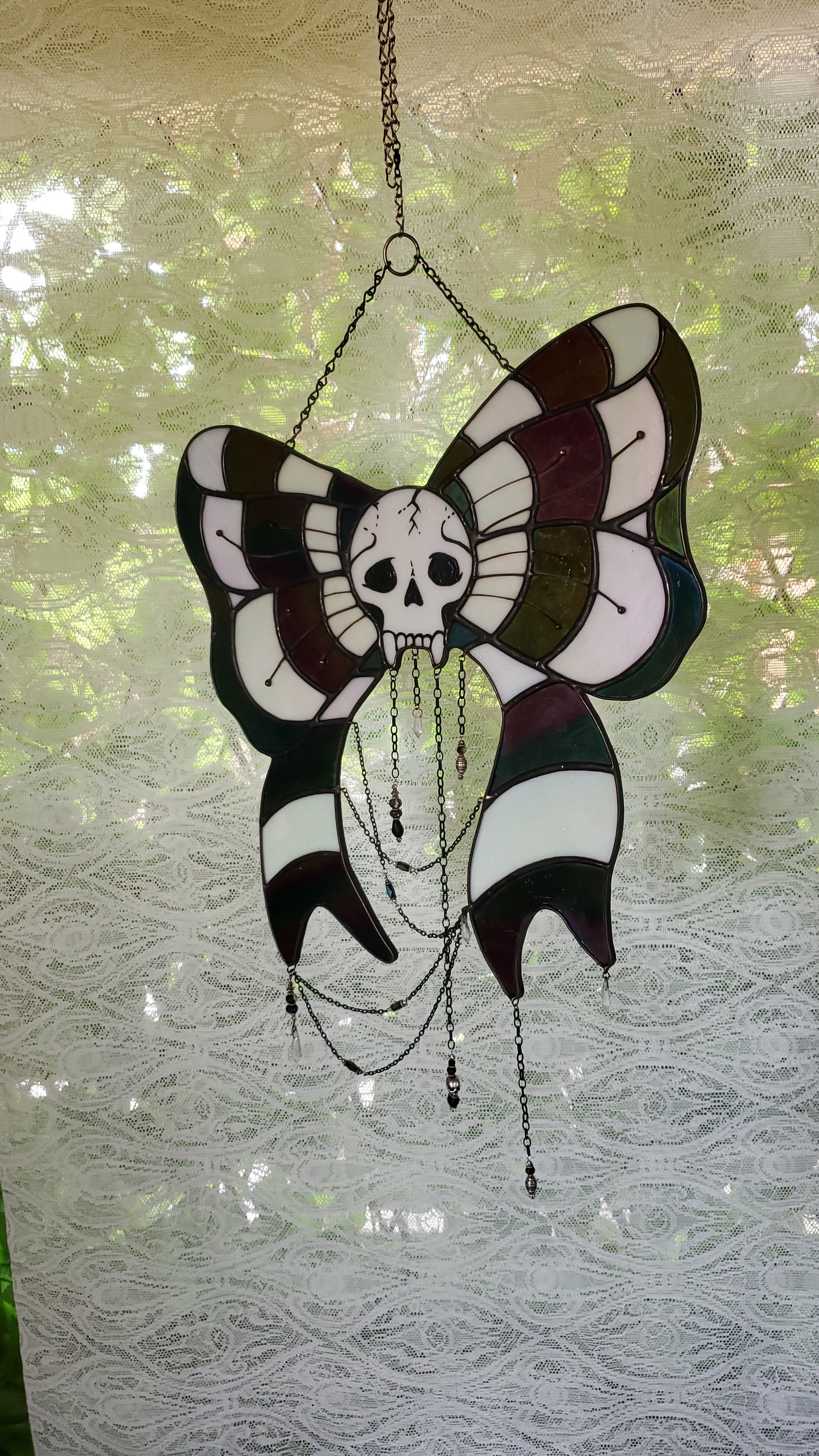 Goth{mas} Present Bow Sun Catcher