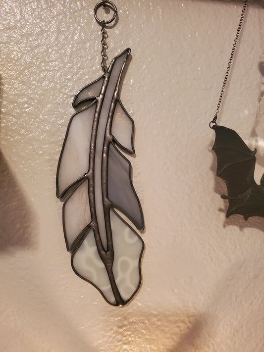 Light As A Feather Sun Catcher {molted grey}