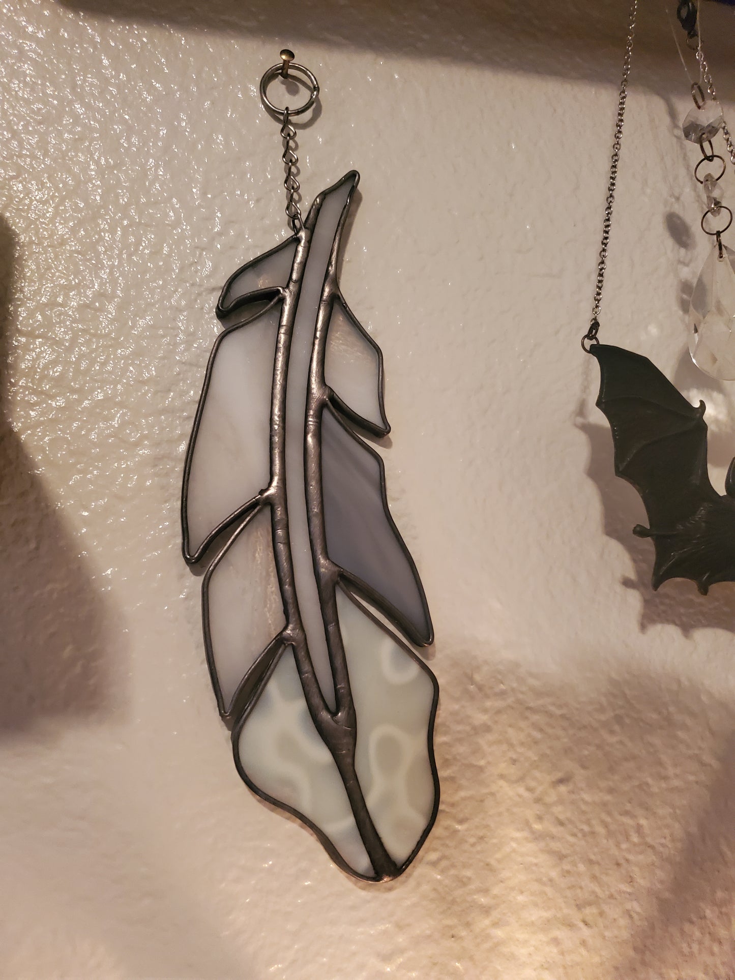 Light As A Feather Sun Catcher {molted grey}