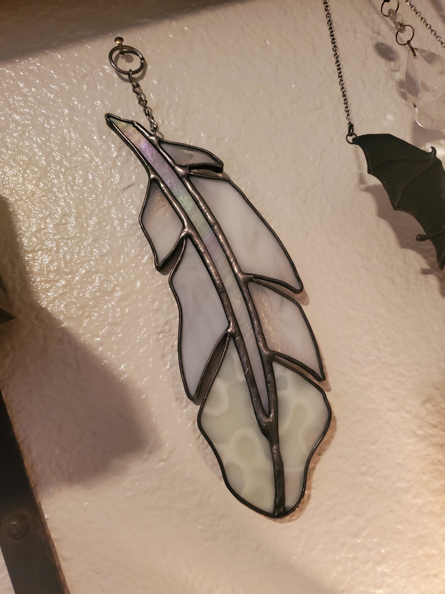 Light As A Feather Sun Catcher {molted grey}