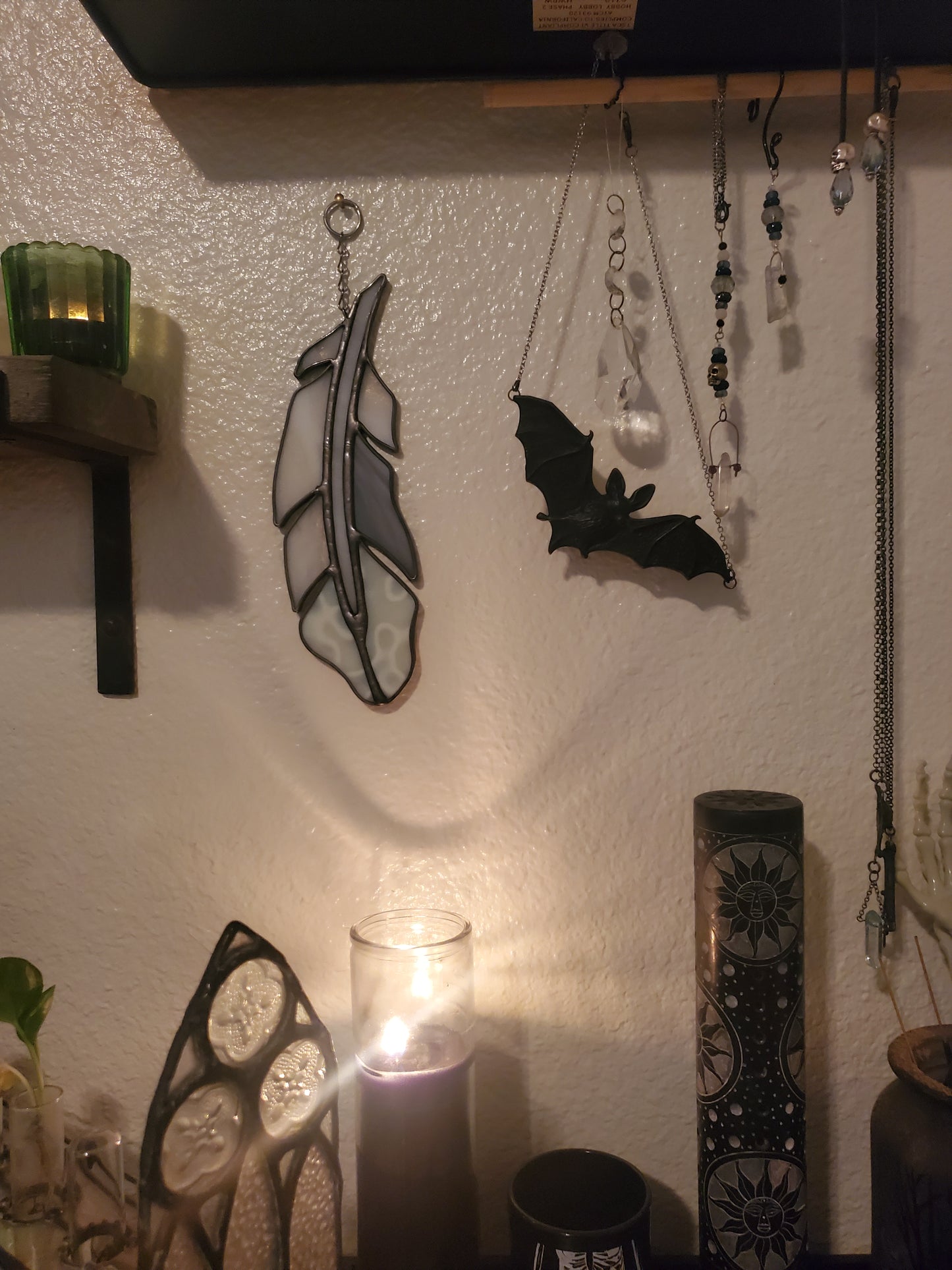 Light As A Feather Sun Catcher {molted grey}