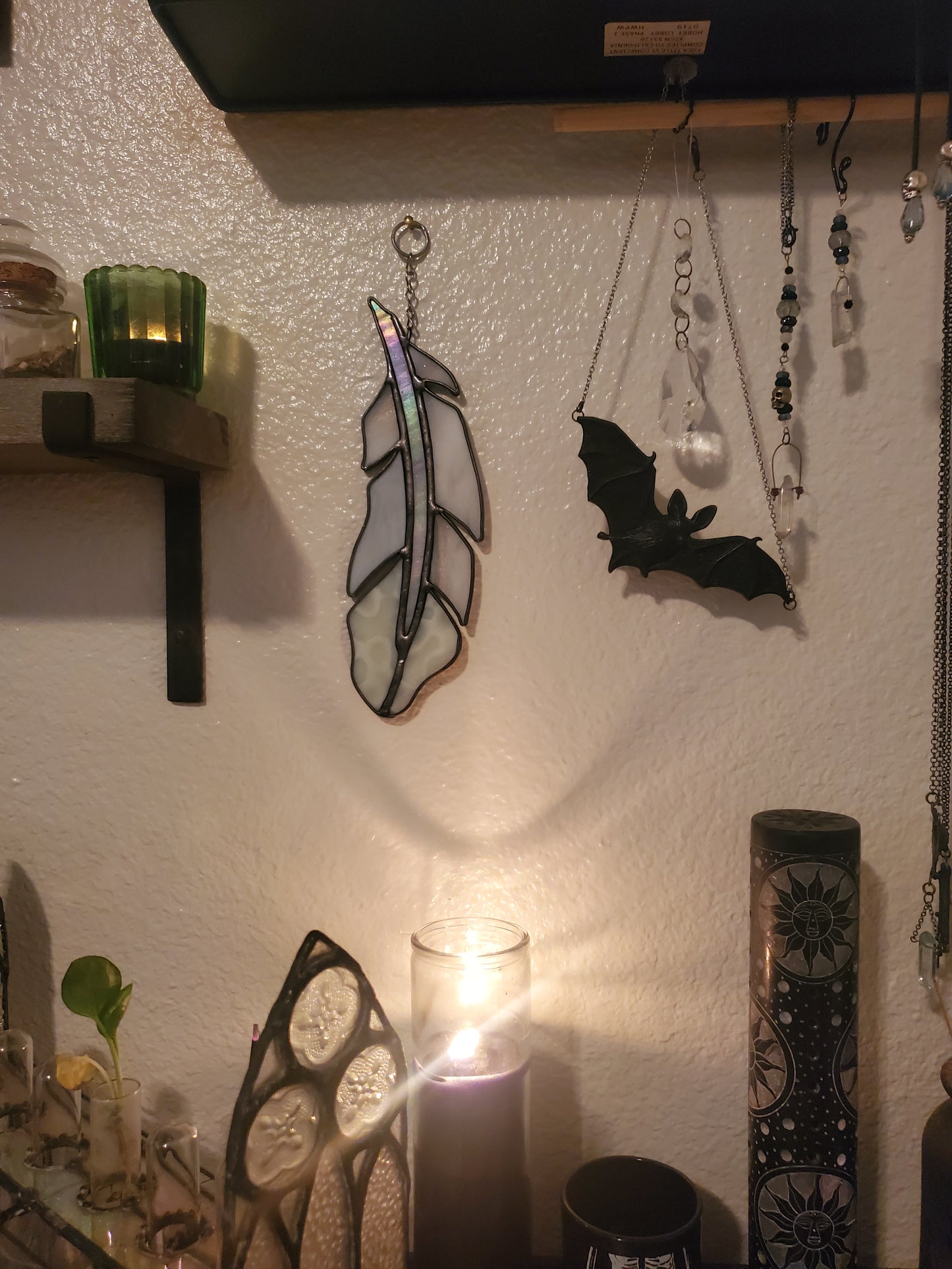 Light As A Feather Sun Catcher {molted grey}