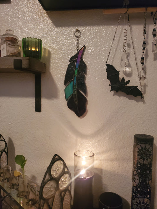 Light As A Feather Sun Catcher {purple}