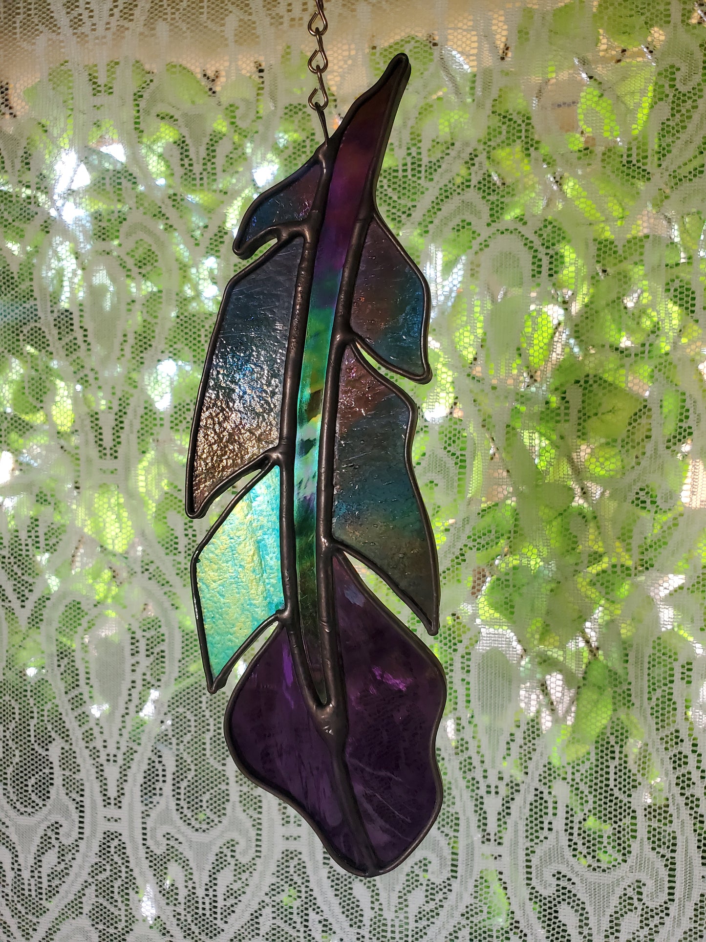 Light As A Feather Sun Catcher {purple}