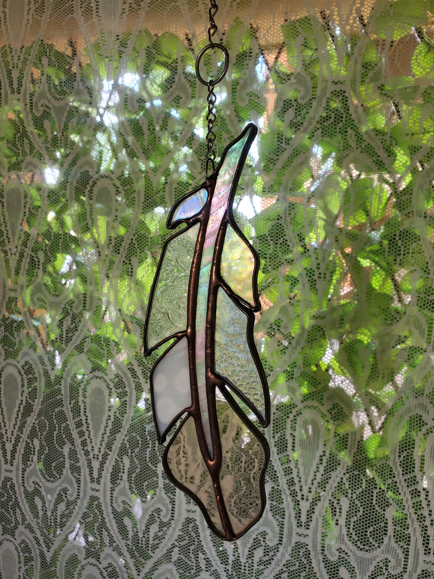 Light As A Feather Sun Catcher {aura peach}