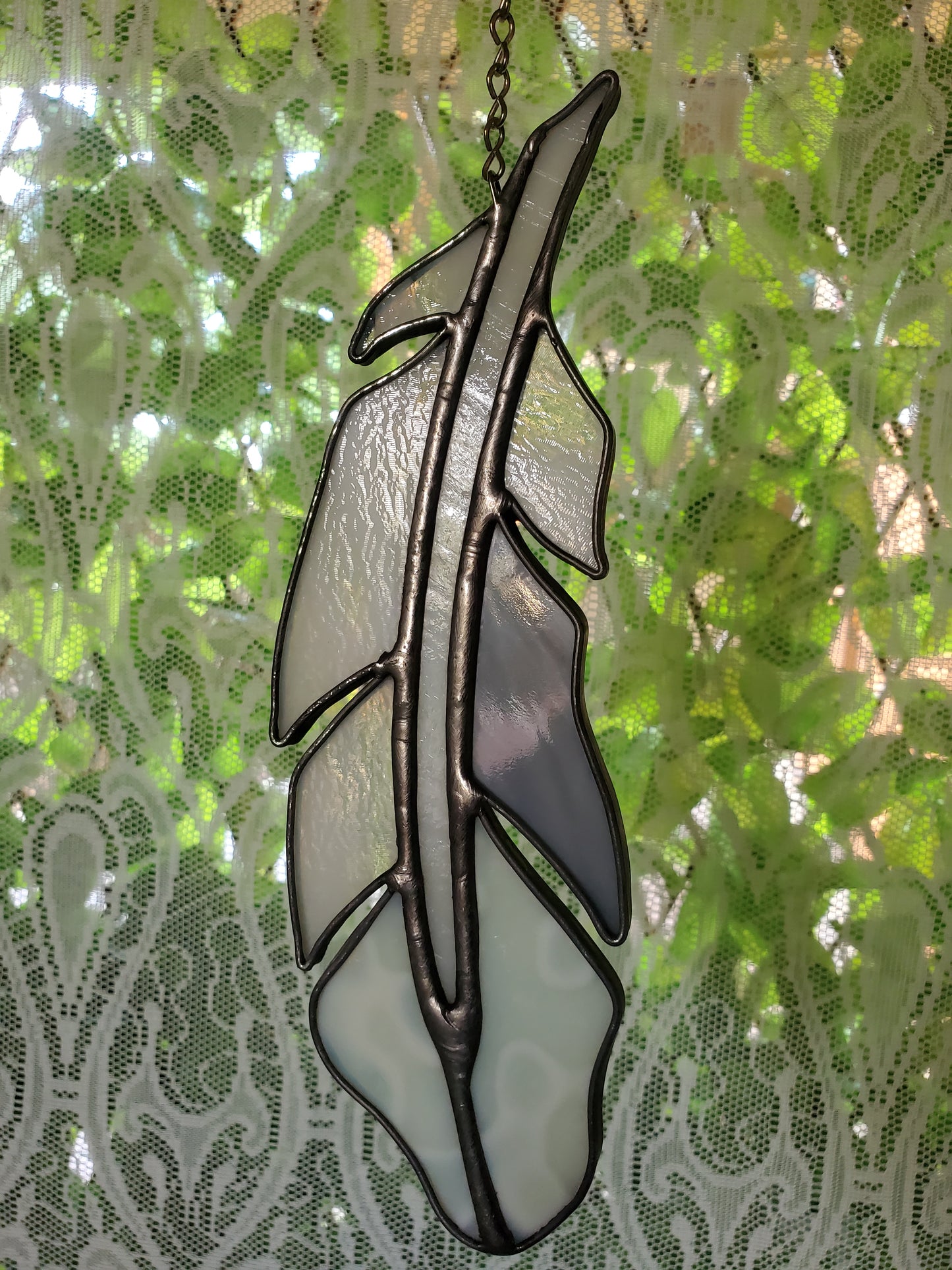 Light As A Feather Sun Catcher {molted grey}