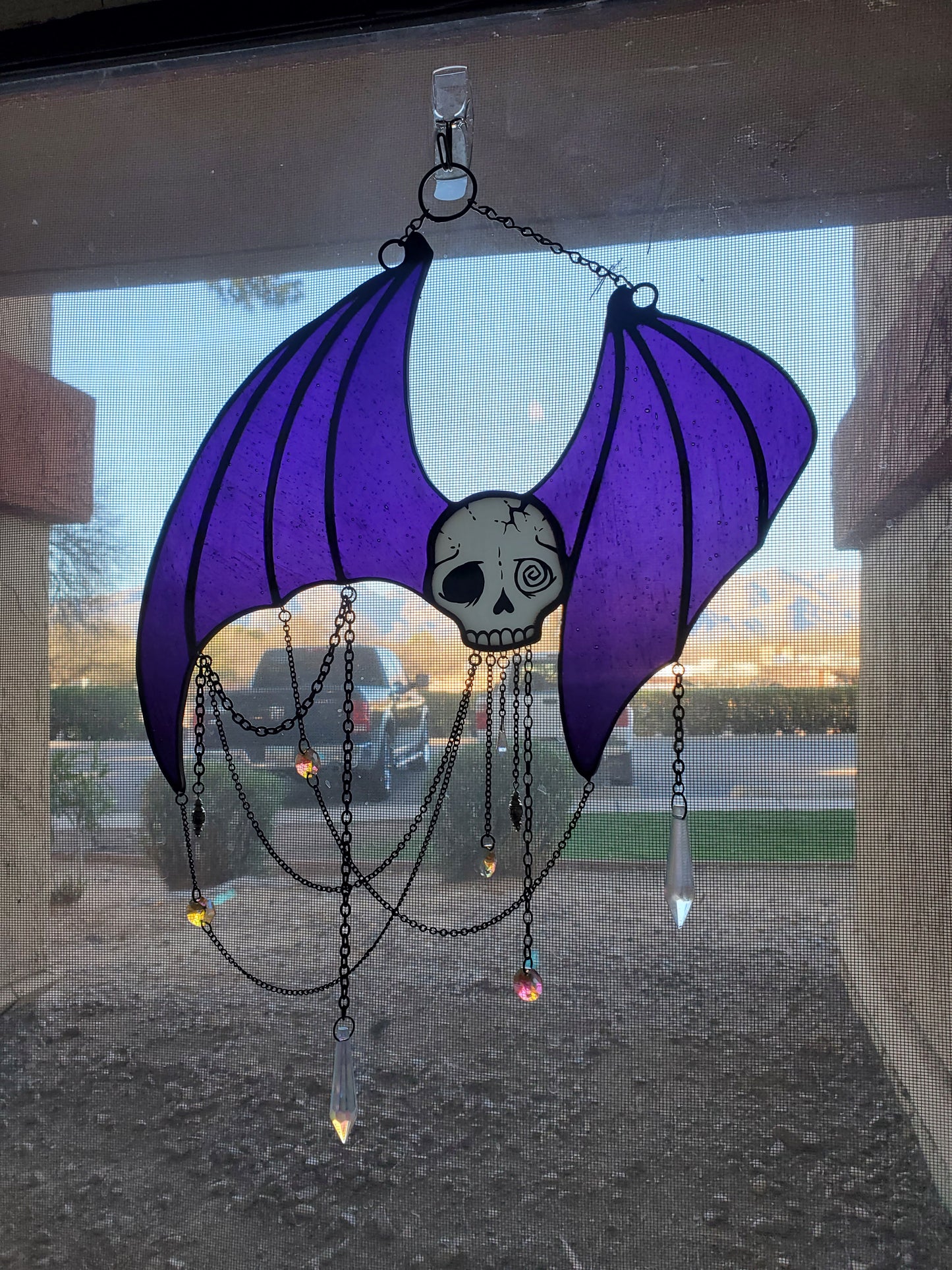 Battsie Suncatcher {purple}