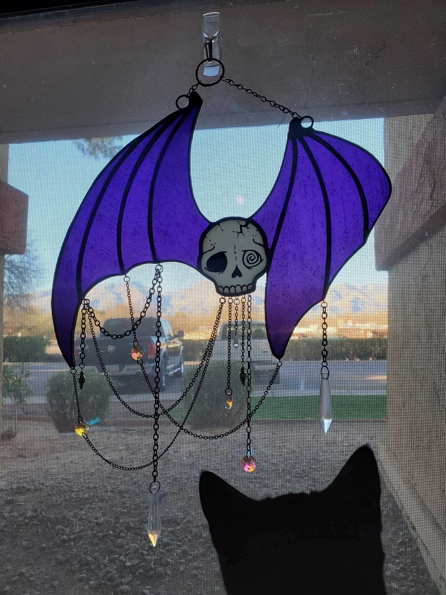 Battsie Suncatcher {purple}