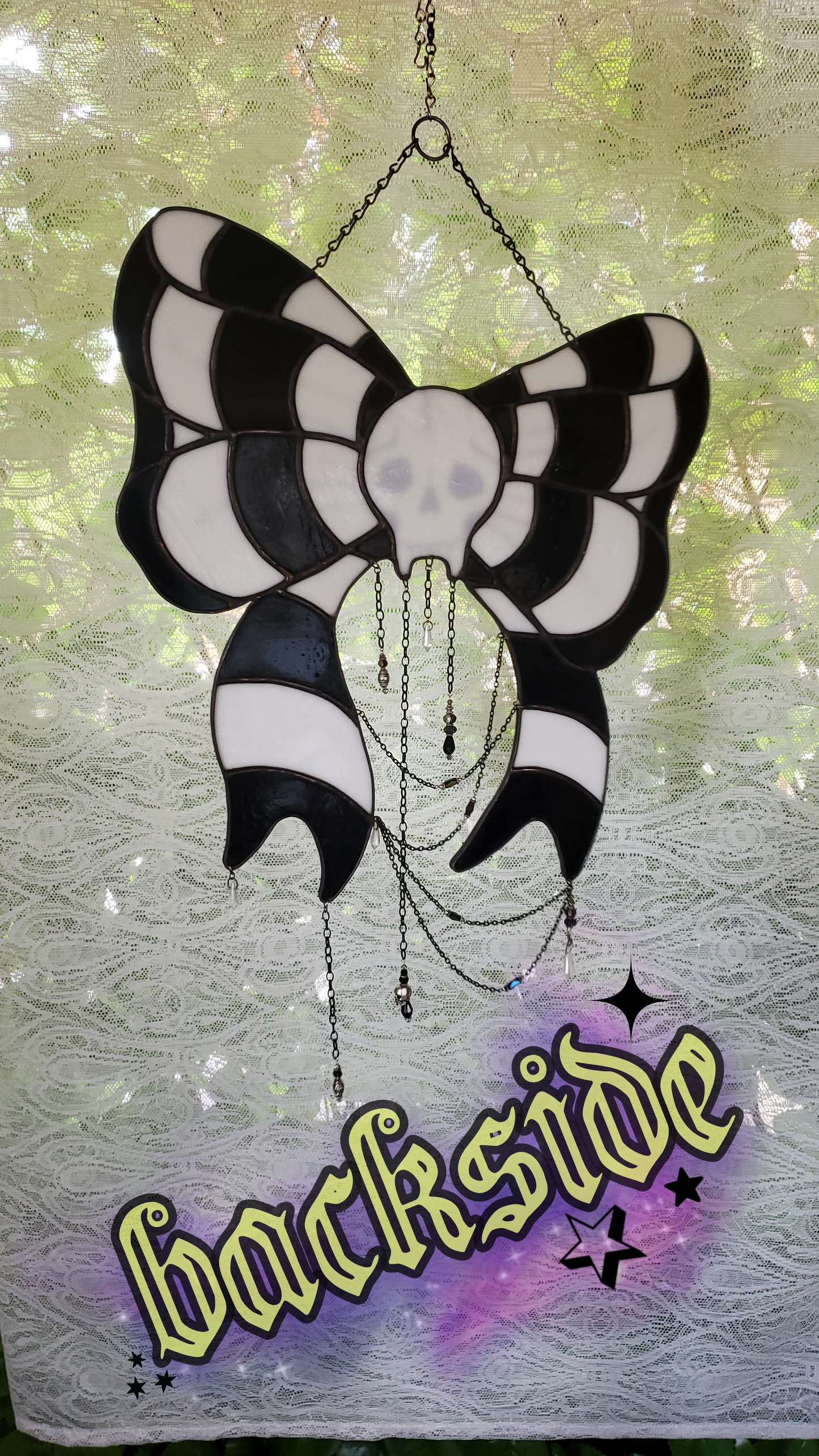 Goth{mas} Present Bow Sun Catcher